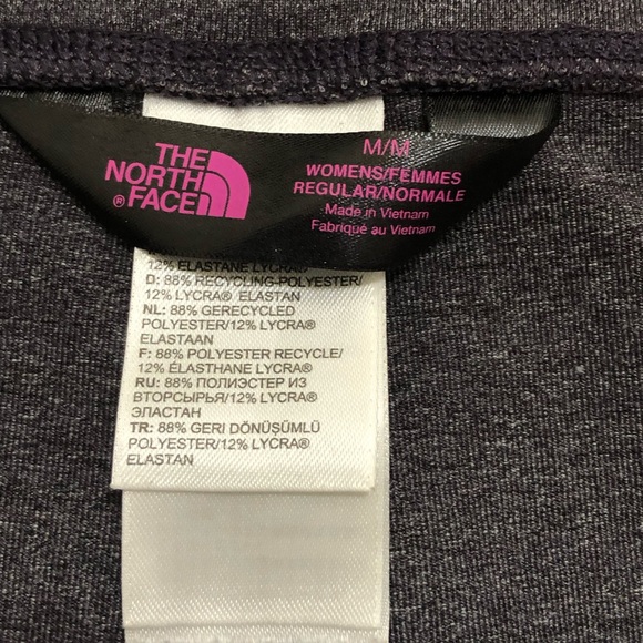North Face Capri dark gray exercise leggings Size L - Picture 7 of 8